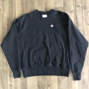 Champion Men's Black Crewneck